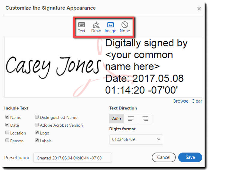 how to add adobe digital signature